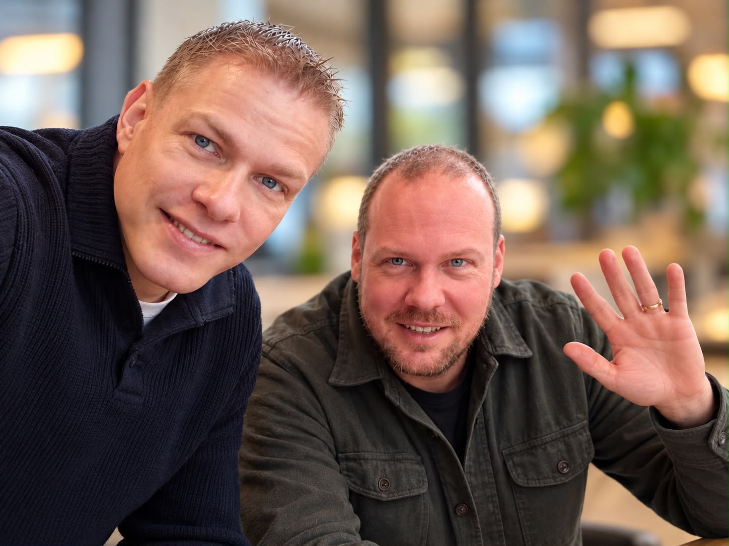 Johan den Hartogh en Werner Mostert samen